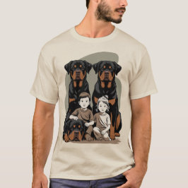 Rottweilers, Family Guards T-Shirt