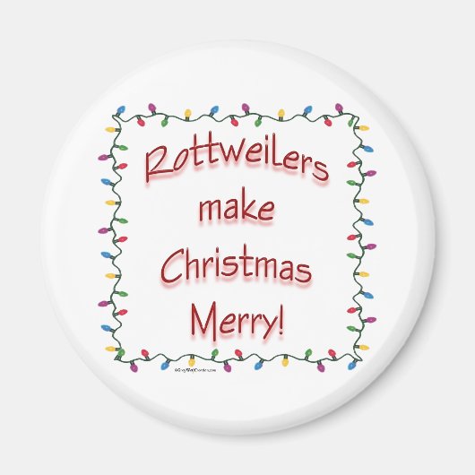 Rottweilers Make Christmas Merry - Magnet (Vorne)