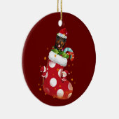 Rottweilers mit Hat Socken Weihnachten Keramik Ornament (Rechts)