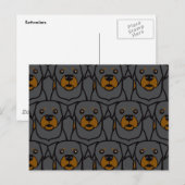 Rottweilers Postkarte (Vorne/Hinten)