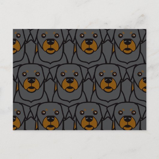 Rottweilers Postkarte (Vorderseite)