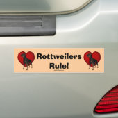 Rottweilers Regel-Autoaufkleber Autoaufkleber (Auf Auto)