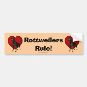 Rottweilers Regel-Autoaufkleber Autoaufkleber