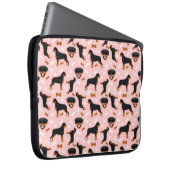 Rottweilers Rottie Dog Muster Laptopschutzhülle (Vorne Rechts)