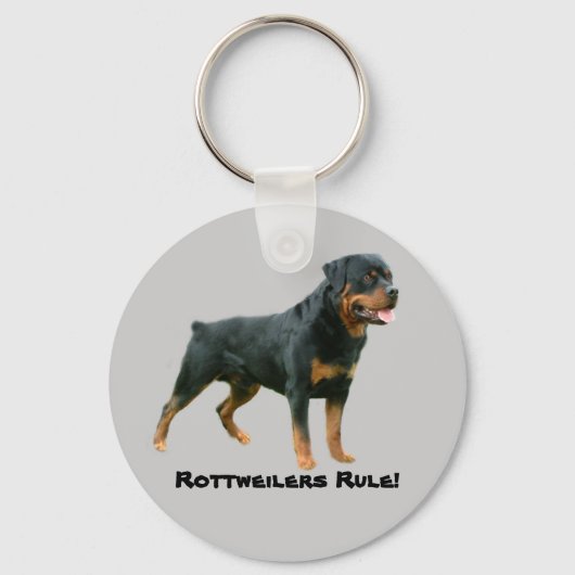 Rottweilers Rule Keychain Schlüsselanhänger (Vorderseite)