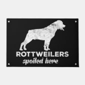 Rottweilers verdarb hier fußmatte (Vorderseite)