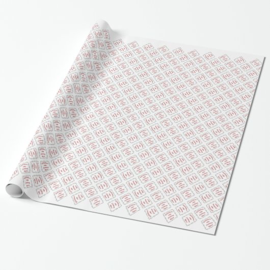 Rottweilers Weihnachten froh machen Geschenkpapier (Ungerollt)