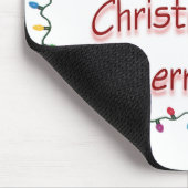 Rottweilers Weihnachten froh machen Mousepad (Ecke)