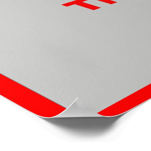 Rottweiller Spaß Sign Poster (Ecke)