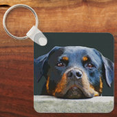 Rottwelier Schlüsselanhänger (Vorderseite)
