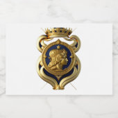 RÓTULO VINHOS - CHAMPAGNE COM BRAZÃO - NOVIDADE! SCHAUMWEINETIKETT (Einzelnes Label)