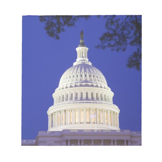 Rotunda von der US-Hauptstadt nachts, Washington Notizblock (Vorderseite)