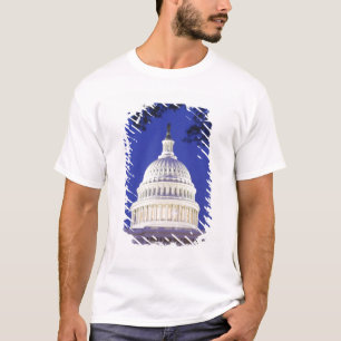 Rotunde des US-Kapitols bei Nacht, Washington T-Shirt