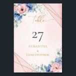 Rötung und Blütenblättriger Eukalyptusgold Tischnummer<br><div class="desc">Die romantische Blush and Blue Floral Eukalyptus Gold Rahmen Wedding Tischnummer, eine atemberaubende Ergänzung Ihrer Hochzeitsdekoration. Diese elegante Tischnummer besticht durch eine delikate Mischung aus Blüten und blauen Blumen, die mit lebendigen Eukalyptus-Blätter verwoben sind. Ideal, um Ihren Empfang-Tischen eine Touch von Eleganz und Charme zu verleihen, ergänzt diese Tischnummer mühelos...</div>
