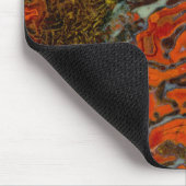 Rotversteinerter Dinosaurier-Knochen Mousepad (Ecke)