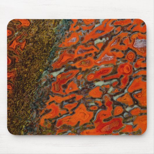 Rotversteinerter Dinosaurier-Knochen Mousepad (Vorne)