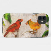 Rotvögel Gesang der Liebe Case-Mate iPhone Hülle (Rückseite (Horizontal))
