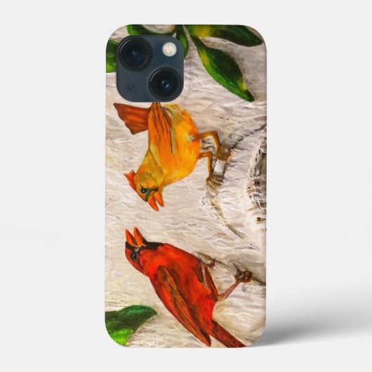 Rotvögel Gesang der Liebe Case-Mate iPhone Hülle (Rückseite)
