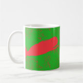 Rotwal, grüne frohe Weihnachtsfeier Tasse (Links)