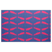 Rotwale auf blau stoff (Fat Quarter (45,7 x 55,9 cm))