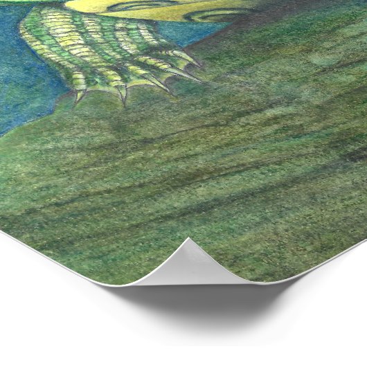 Rotwangen-Schmuckschildkröten-Plakat Poster (Ecke)