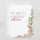 Rotwasserfarbe Blume Muttertag Feiertagskarte (Vorderseite)