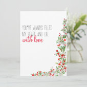 Rotwasserfarbe Blume Muttertag Feiertagskarte (Stehend Vorderseite)