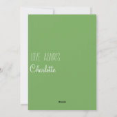 Rotwasserfarbe Blume Muttertag Feiertagskarte (Rückseite)