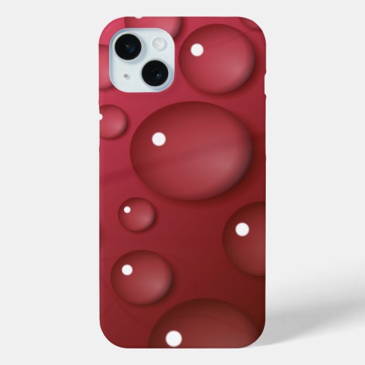 Rotwassertropfmuster Case-Mate iPhone Hülle (Rückseite)
