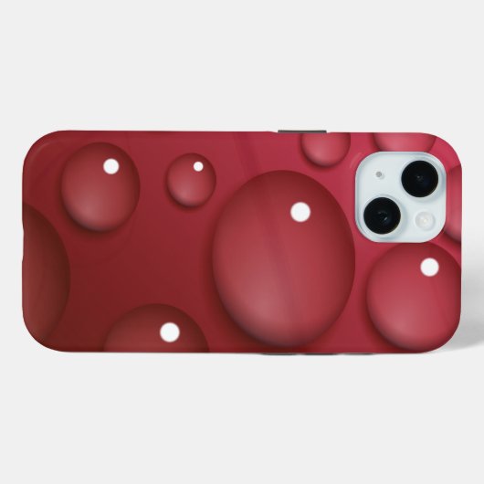 Rotwassertropfmuster Case-Mate iPhone Hülle (Rückseite (Horizontal))