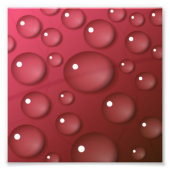 Rotwassertropfmuster Fotodruck (Vorne)