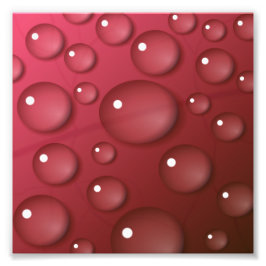 Rotwassertropfmuster Fotodruck