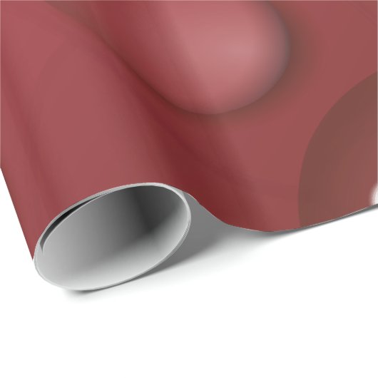 Rotwassertropfmuster Geschenkpapier (Rolleneckpunkt)