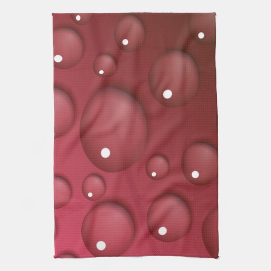 Rotwassertropfmuster Handtuch (Vertikal)