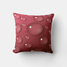 Rotwassertropfmuster Kissen