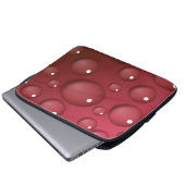 Rotwassertropfmuster Laptopschutzhülle (Vorne Knopf)