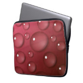 Rotwassertropfmuster Laptopschutzhülle (Vorderseite Links)
