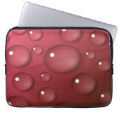Rotwassertropfmuster Laptopschutzhülle (Vorderseite)