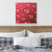 Rotwassertropfmuster Leinwanddruck (Insitu (Schlafzimmer))