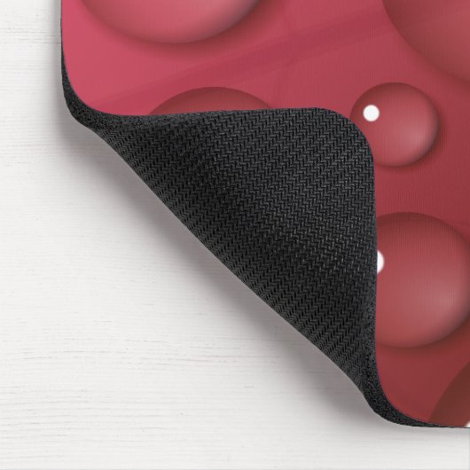 Rotwassertropfmuster Mousepad (Ecke)