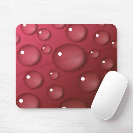 Rotwassertropfmuster Mousepad (Mit Mouse)