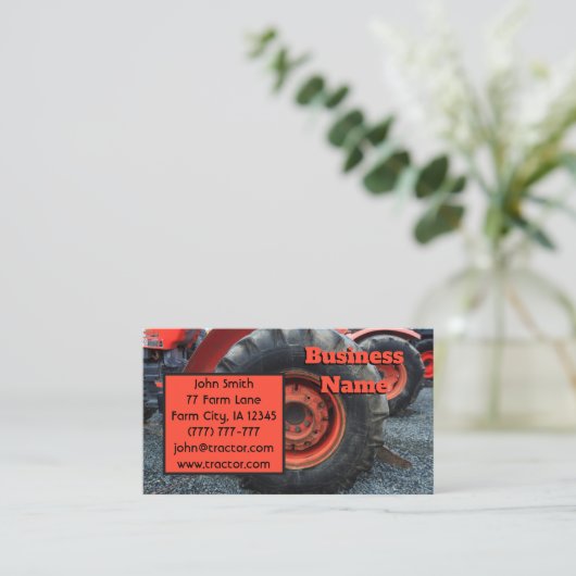 Rotweide Visitenkarte (Stehend Vorderseite)