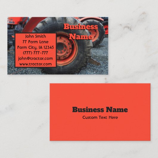 Rotweide Visitenkarte (Vorne/Hinten)