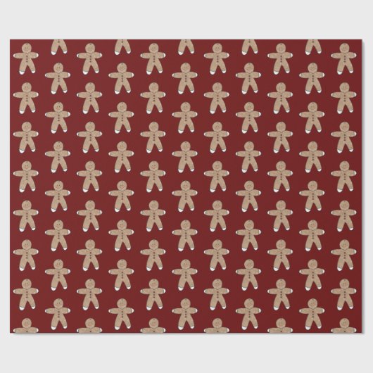 Rotweihnachtsgebäck Geschenkpapier (Flach)