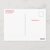 Rotweihnachtskletterfest Poinsettia Party Einladun Postkarte (Rückseite)