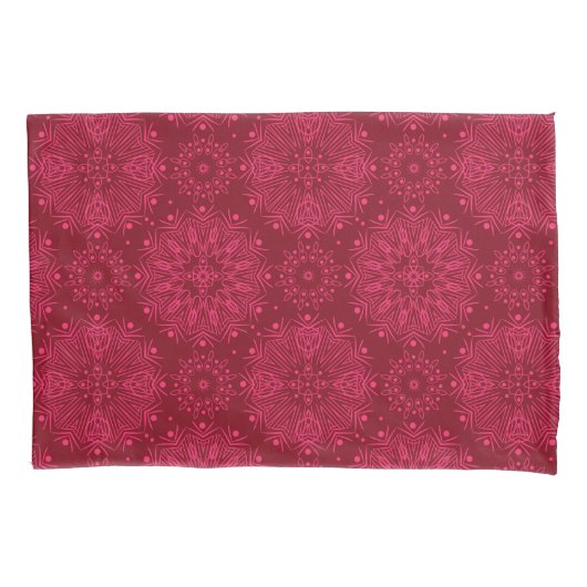 Rotweihnachtsmuster Kissenbezug (Vorderseite)