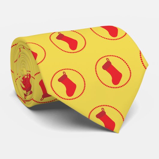 Rotweihnachtsmuster Krawatte (Gerollt)