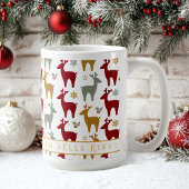 Rotweihnachtsmuster Nr. 12 ID1009 Kaffeetasse