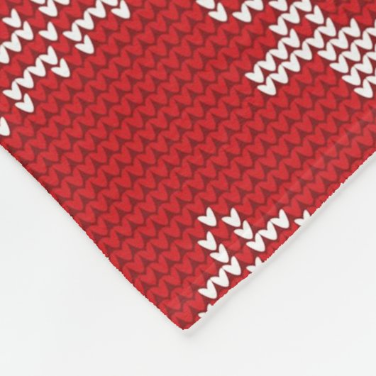 Rotweihweih, Pullover Strick Weihnachtsweih Fleecedecke (Ecke)