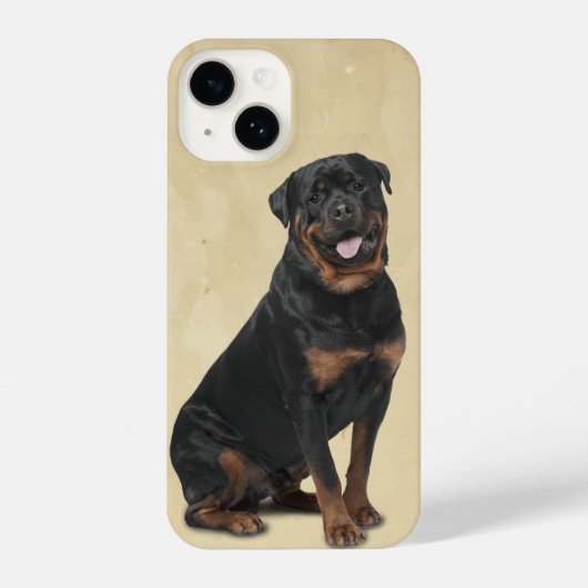 Rotweiler-Hunde Tierart Art iPhone Hülle (Rückseite)